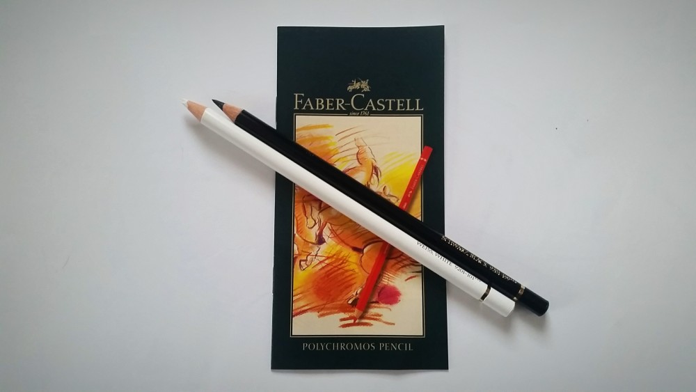 Faber-Castell Polychromos 36 - Weiß und Schwarz
